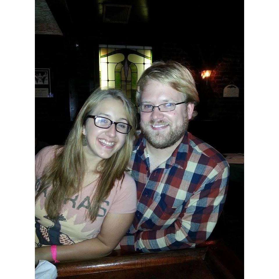 Our first picture we ever took together - at Donovans.