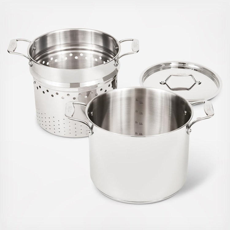 All-Clad, Simply Strain Stainless Steel Multi Pot with insert | Zola