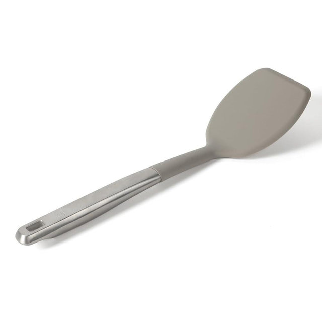 Calphalon Prime Stainless Steel Turner W/Taupe Sillicone Head