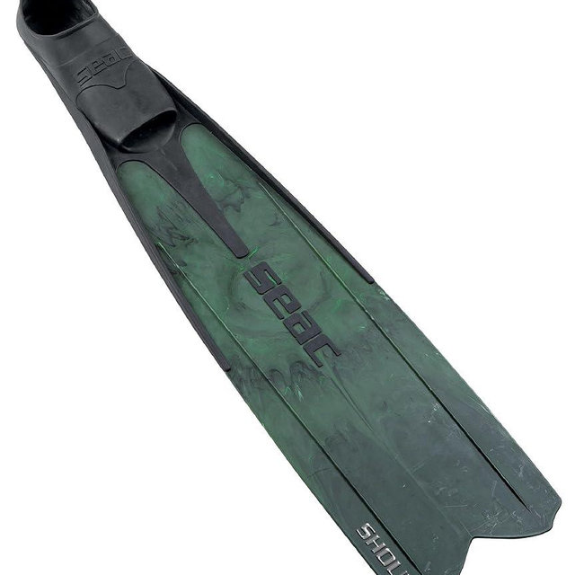 Seac Shout, Long Fins for Scuba Diving, Spearfishing and Freediving, Made in Italy