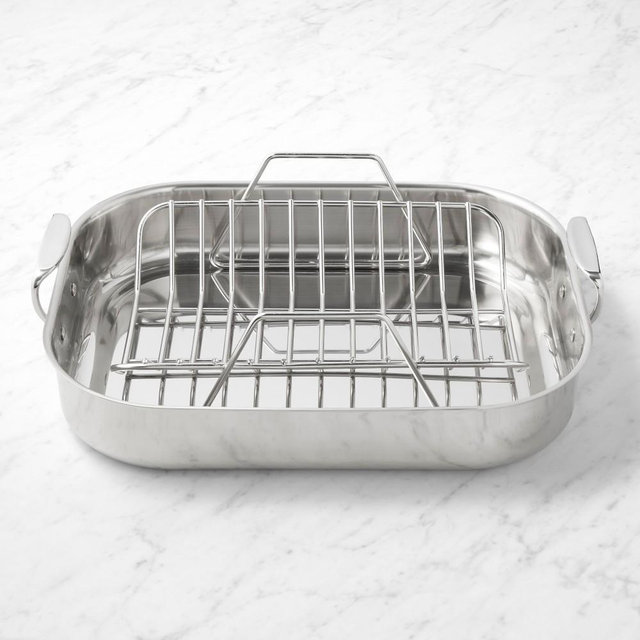 All-Clad Stainless-Steel Traditional Roaster, XXL w/ Rack