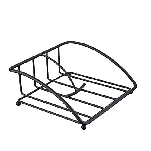 JJDPARTS Napkin Holder, Flat Napkin Holder, Napkin Holders for Tables Luncheon Decorative Napkins & Decorating Party Kitchen Countertops (Black)
