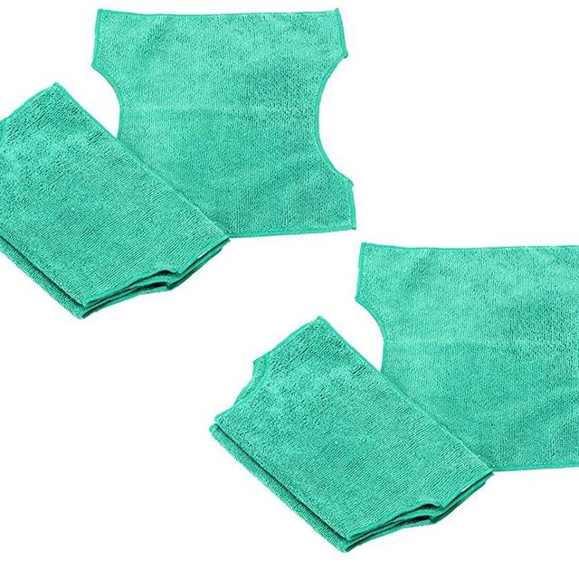 Real Clean Microfiber Refills Compatible with Swiffer Sweeper Vac Wet Jet Mop (Pack of 6)
