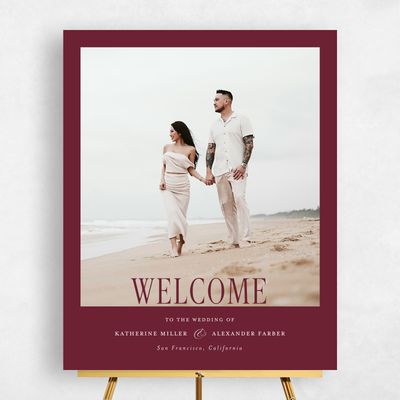 Wine, Red Wedding Sign - Dove Photo