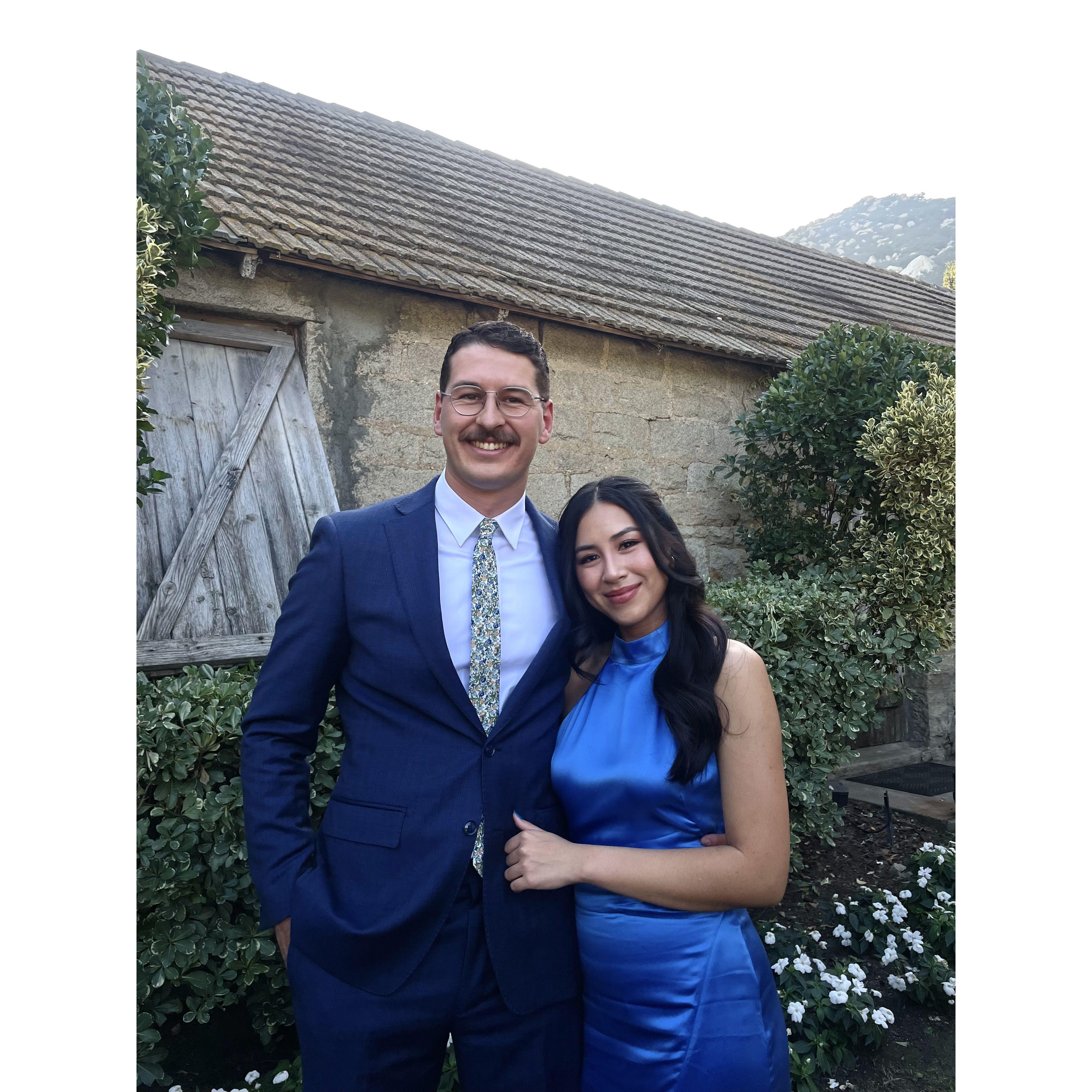 Celebrating love together at Justin and Vivian's wedding in 2023!