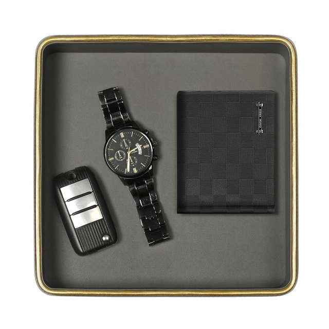 ZHEM Nightstand Organizer|Leather Tray Key Bowl for Entryway Table|Bowl for Keys Catch All Tray|Valet Tray Organizer Phone Tray Catchall Tray EDC Tray Key Holder Bowl-Gray