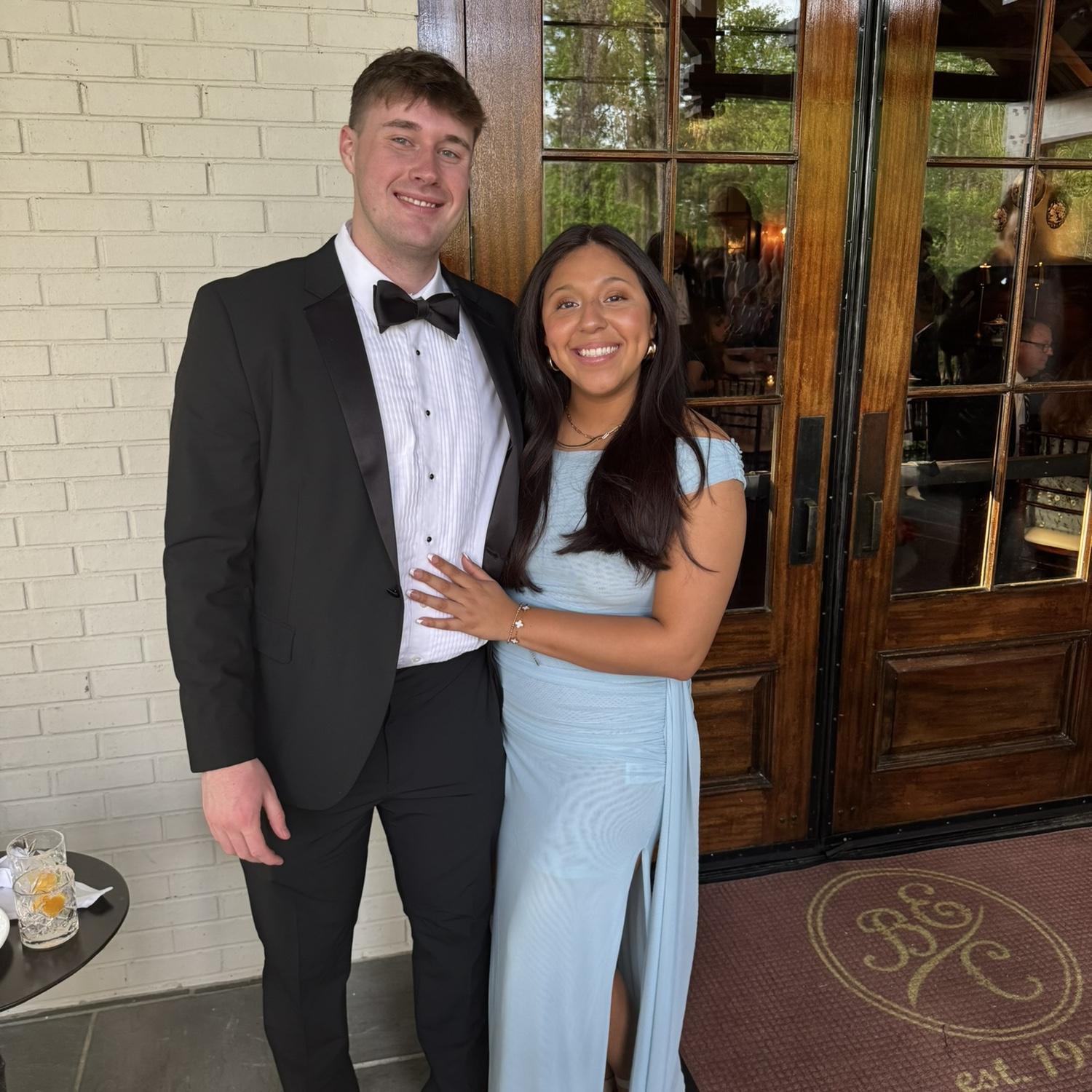 Wedding date, April 2025
