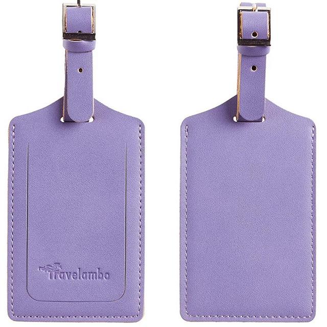 Travelambo Leather Luggage Bag Case Tags