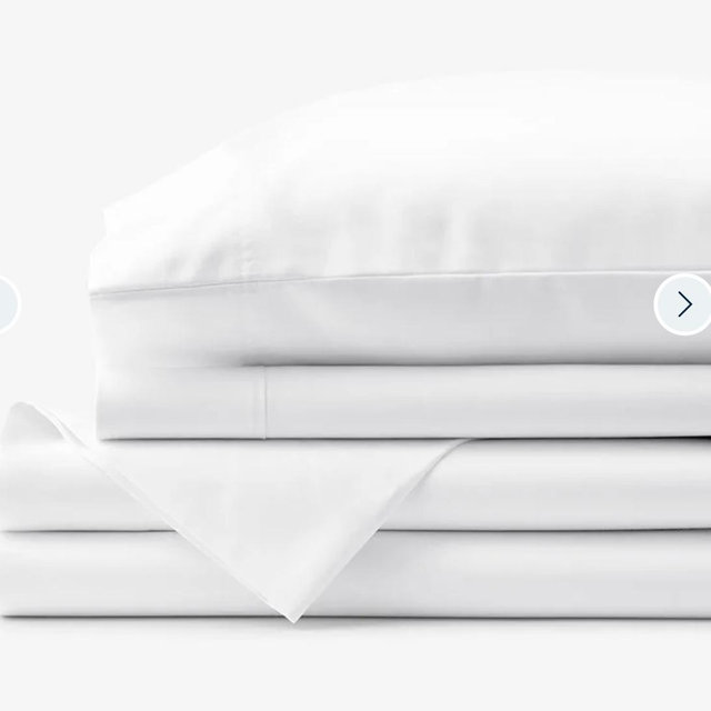 Supima® Cotton Wrinkle-Free Sateen Bed Sheet Set (Queen)(white)
