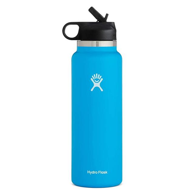 Hydro Flask Water Bottle - Wide Mouth Straw Lid 2.0 - Multiple Sizes & Colors