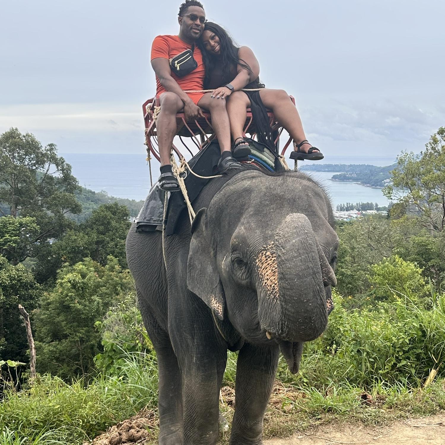 Elephant Trekking, Phuket Thailand, Circa 2023