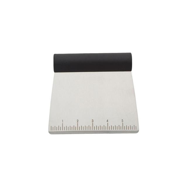 KitchenAid All Purpose Stainless Steel Dough Pastry Scraper, Chopper, Cutter with Measurement Scale, 6"