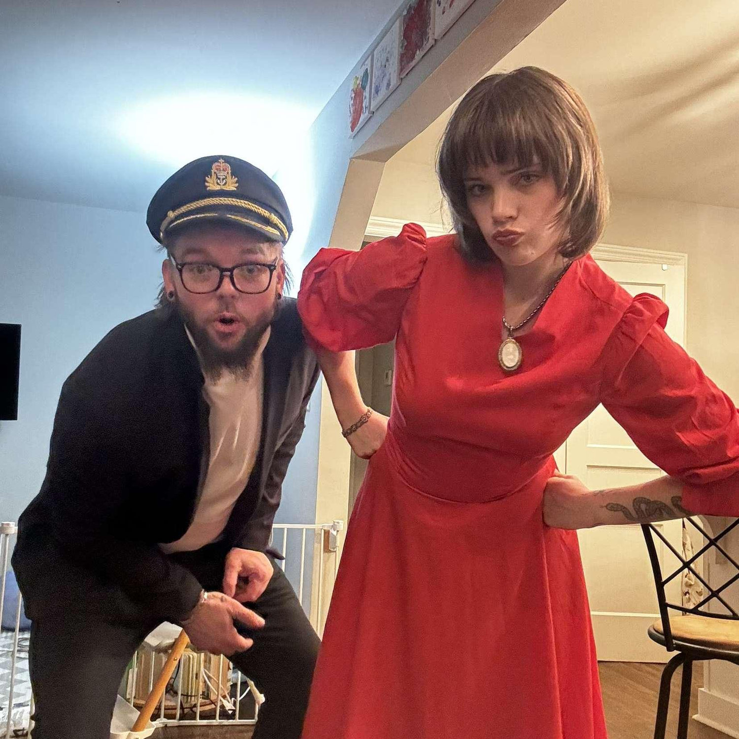 Us as Captain and Tennille for Halloween