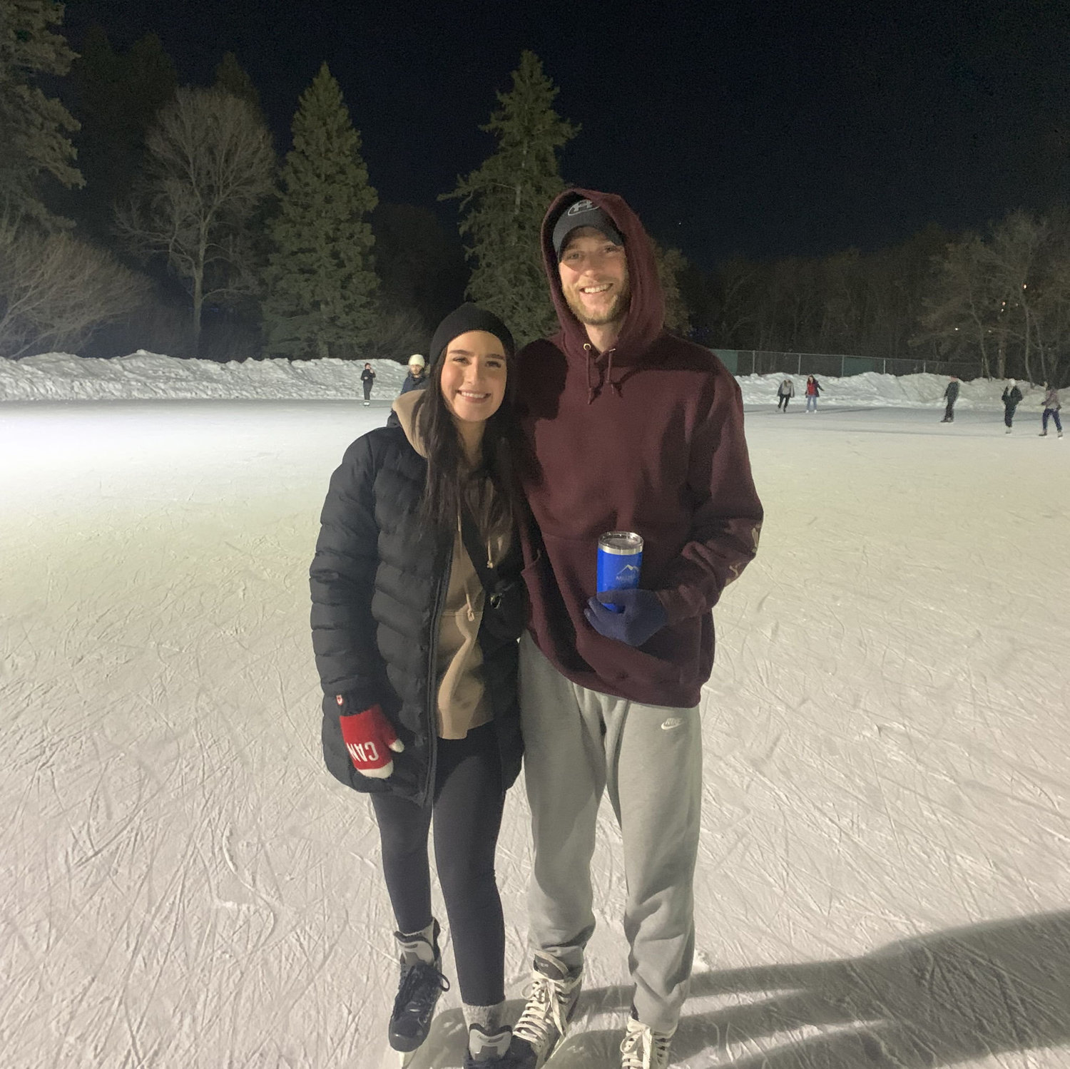 Our first skate together
