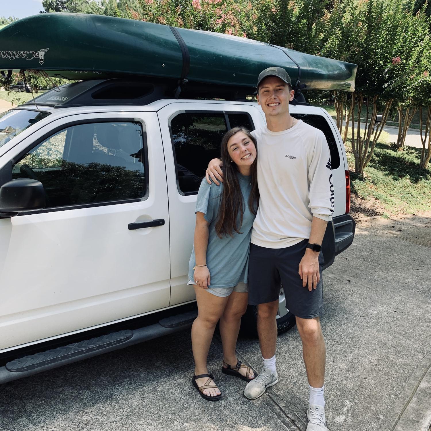 The day Brice asked Elle to be his girlfriend. Through a kayaking adventure and a pit stop for a picnic. On the way back Elle fell in the lake trying to get out of the kayak.