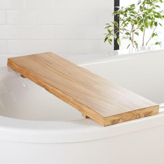 Live Edge Charred Bath Caddy