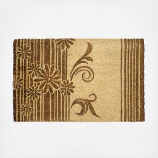 Striped Daisy Doormat