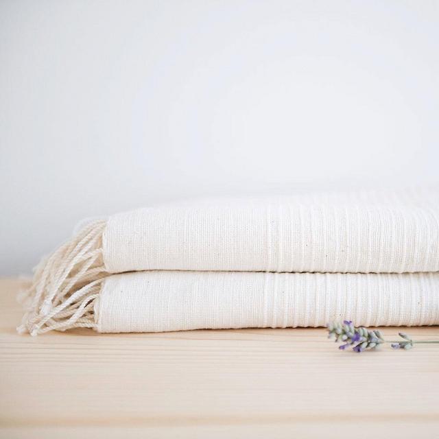 Hand-spun Ethiopian Cotton Hand Towel - Ribbed