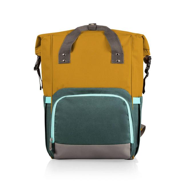 Picnic Time On The Go Roll Top Cooler Backpack - Black