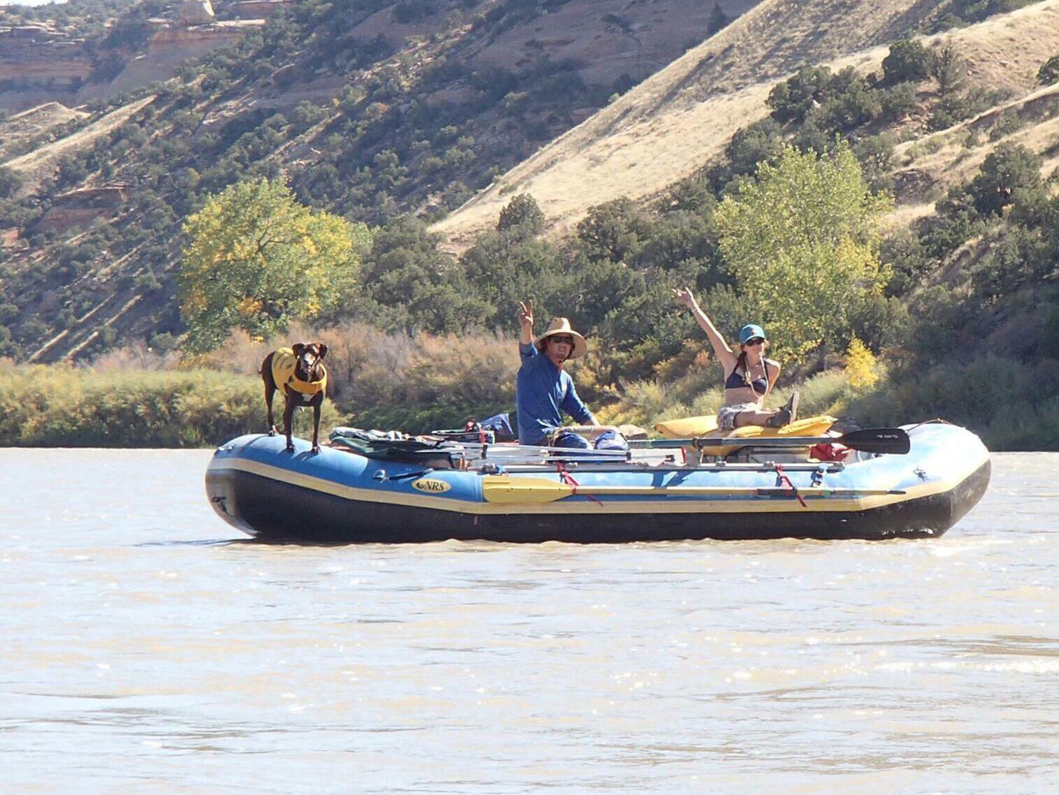Floating the Colorado River with Lola