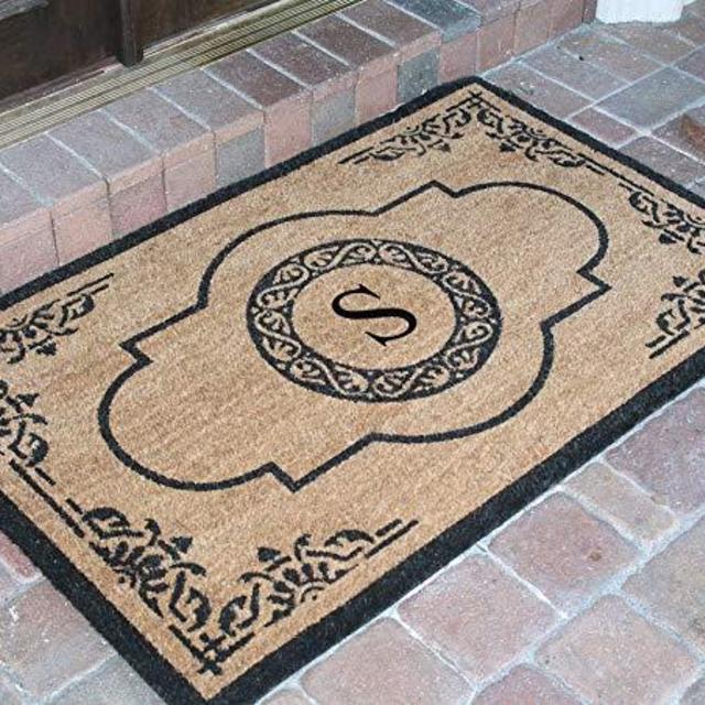 Monogrammed "S" Doormat, 30" L x 48" W