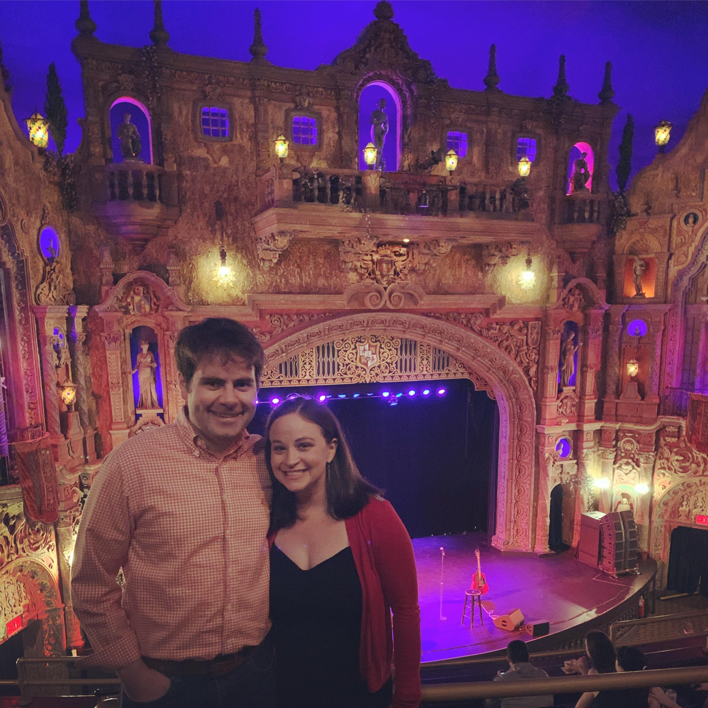 Our first comedy show together. January 2020.