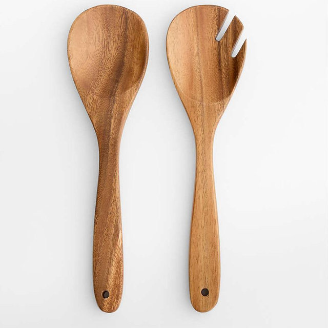 Tondo Acacia Servers, Set of 2