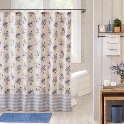 Bee & Willow™ Home Clearwell Shower Curtain in Blue