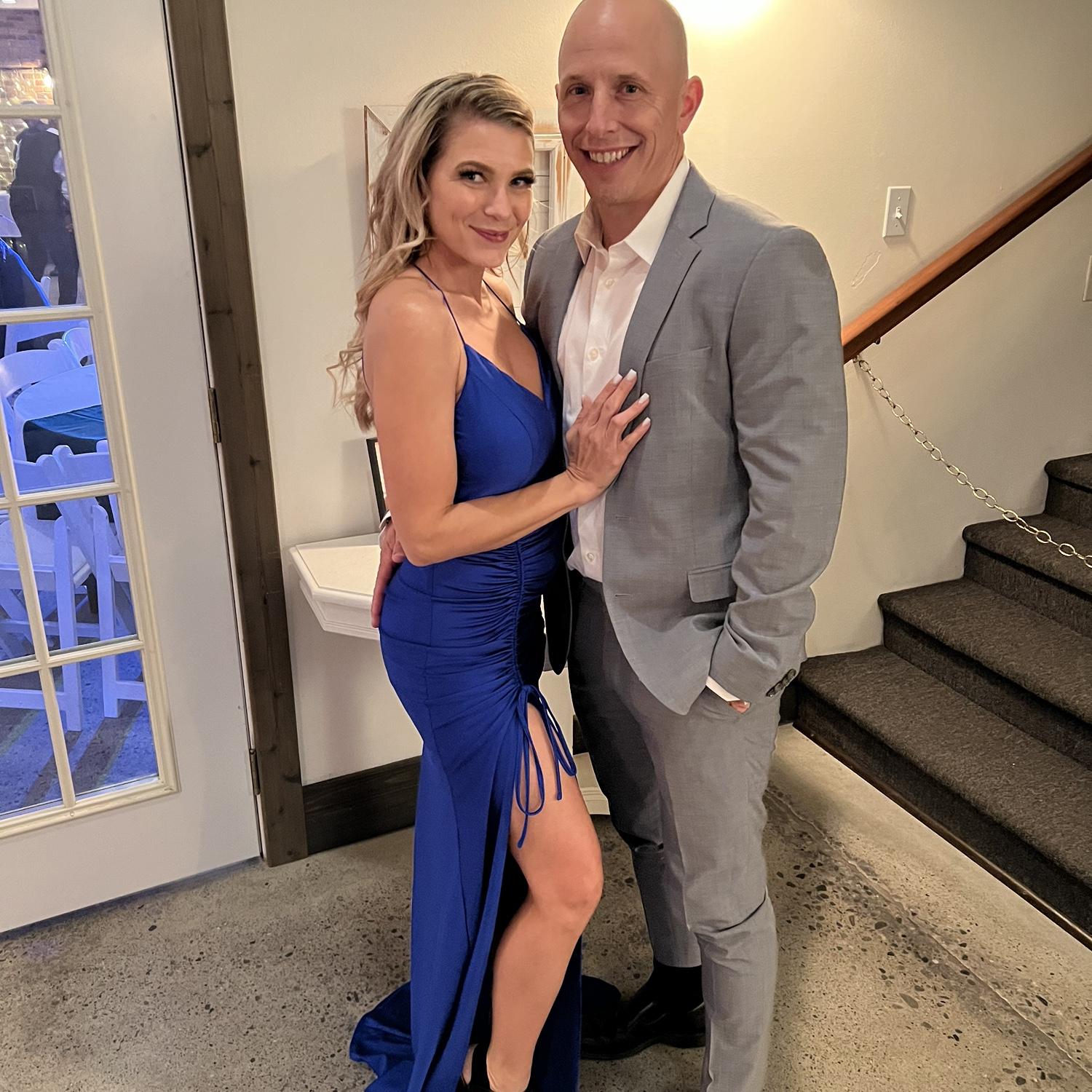 Our first wedding attending together