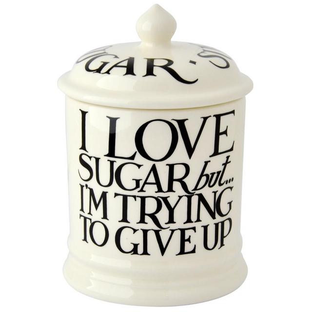 Black Toast All Over Writing Sugar 1 Pint Jar