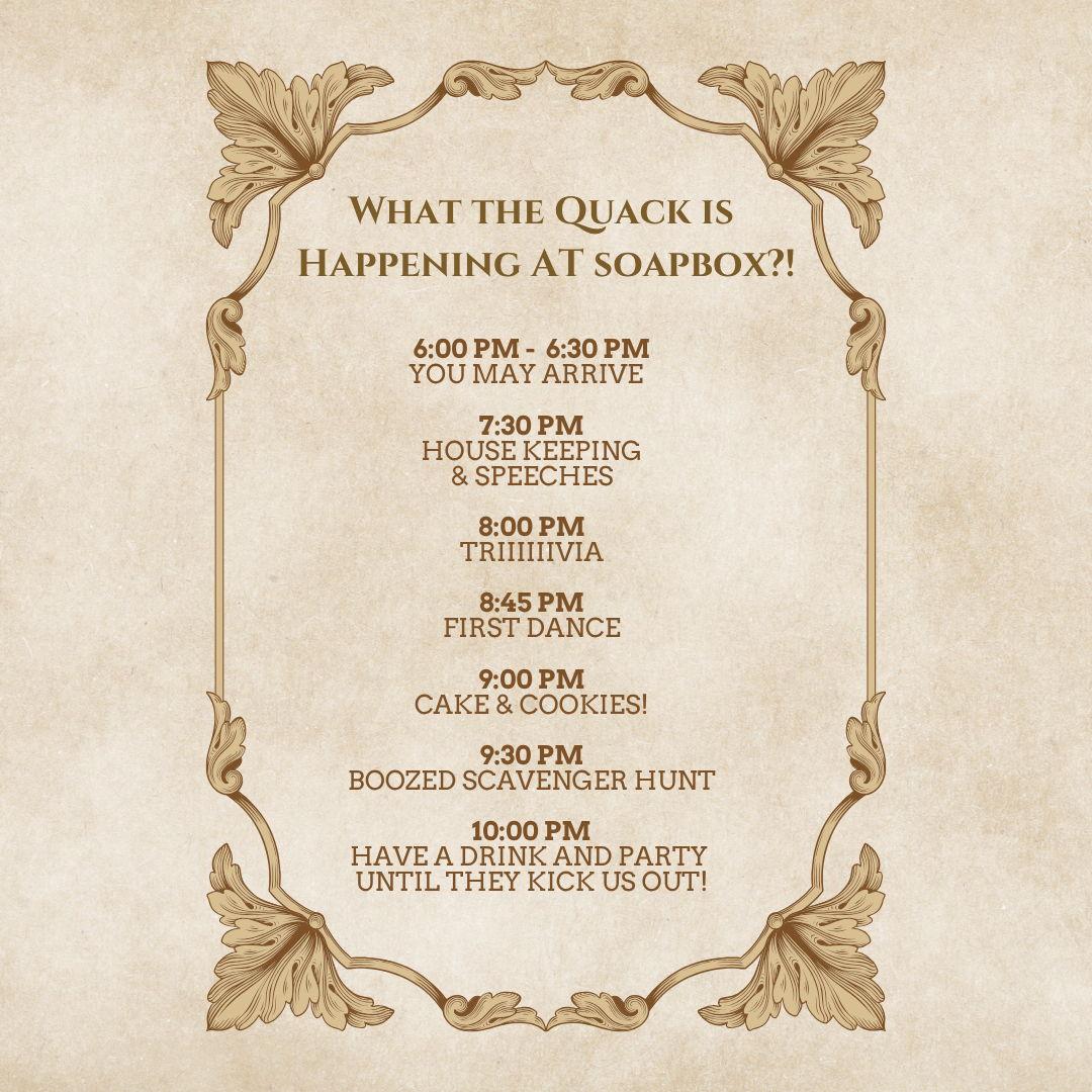 Reception Schedule