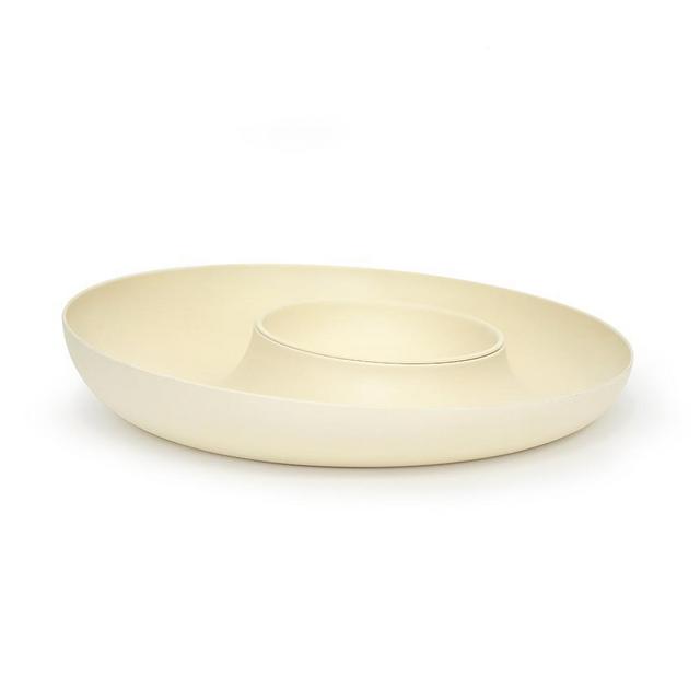 Bamboo Chip & Dip Set - OffWhite