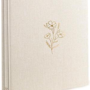 Holoary Photo Album 4x6 500 Photos 5 Pictures Per Page, 500 Pockets 4”x6” Picture Album, Linen Fabric Cover Big Picture Book for Photos, 4x6 Photo Albums for Family Weddings Travel Memories(Beige)