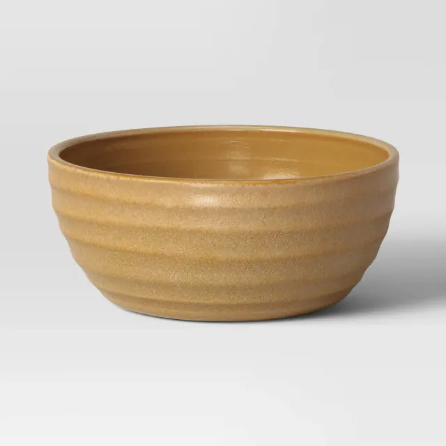 Split Glaze Ceramic Indoor Outdoor Planter Pot 10.16"x10.16" White - Threshold™