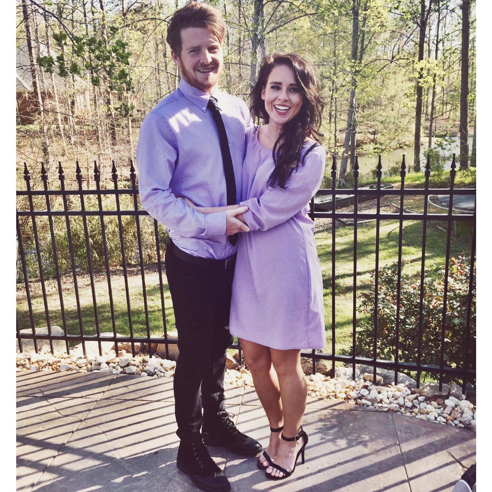 Easter Sunday (yes, I made him match me)