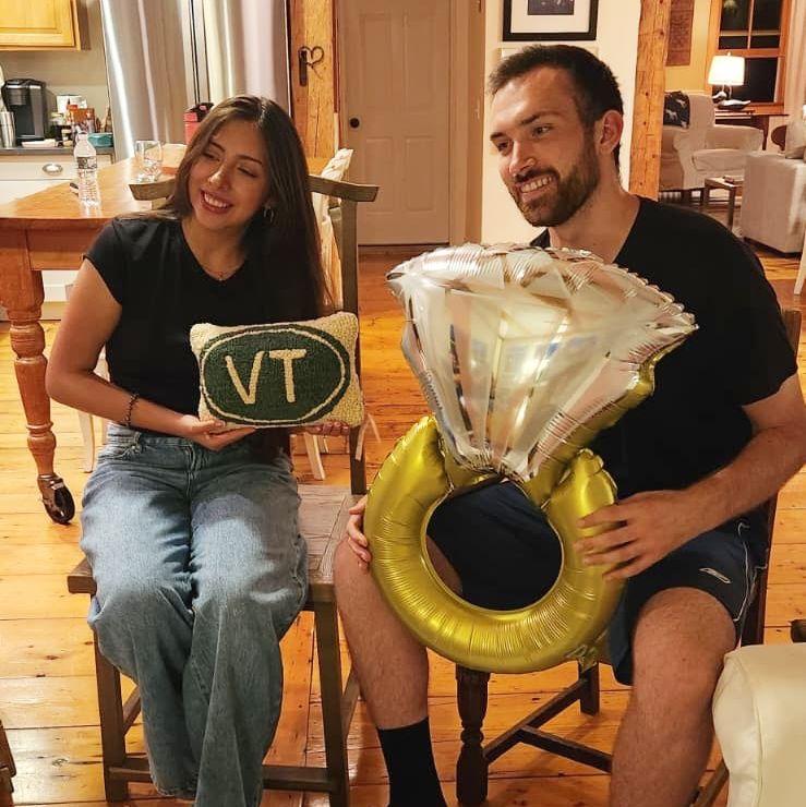 Celebrating our engagement with our families in Vermont. August 2025.