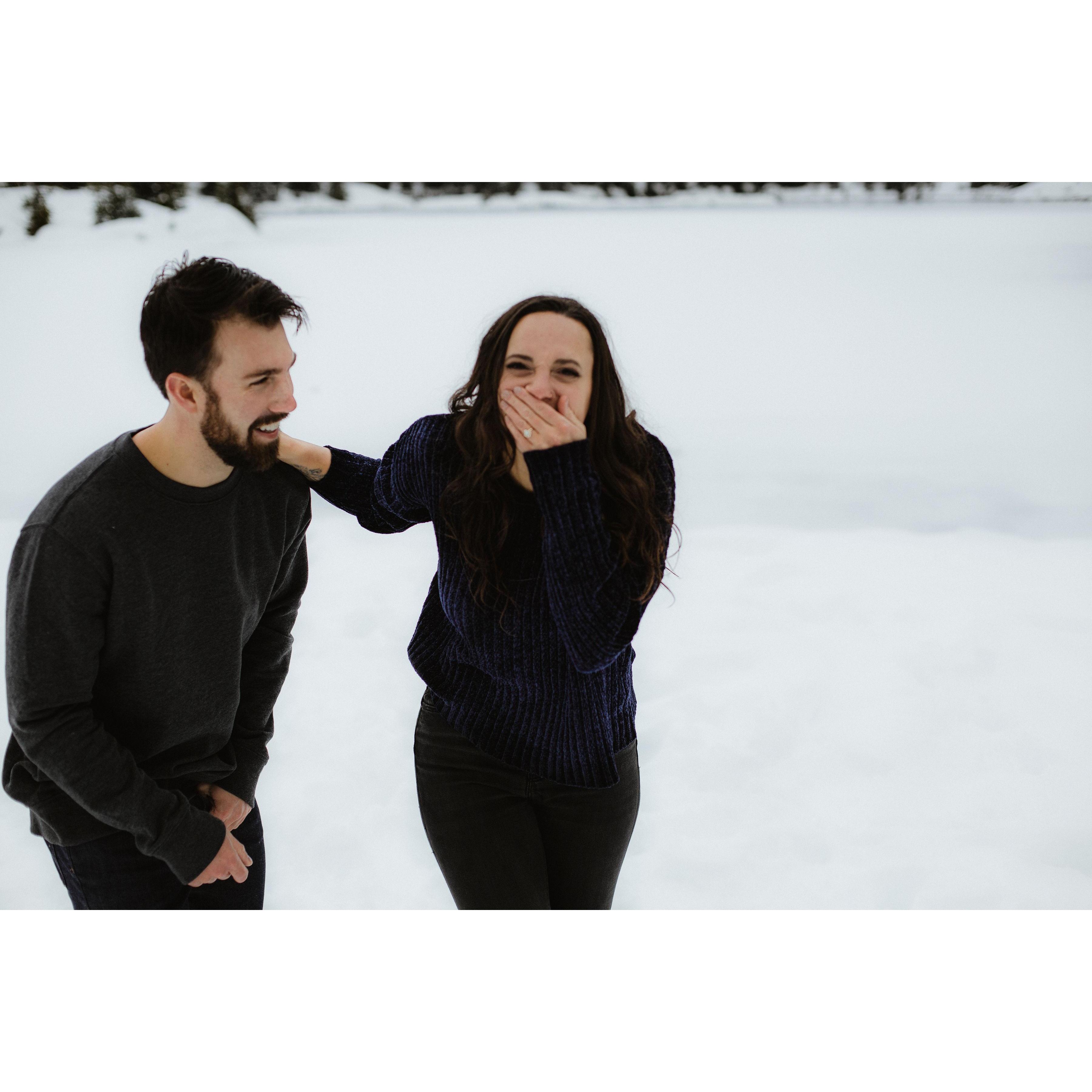Kelsey may have accidentally kneed AJ in his manhood area in this photo.

Photography: Raelee Marie Photography

Photograph: Raelee Marie Photography