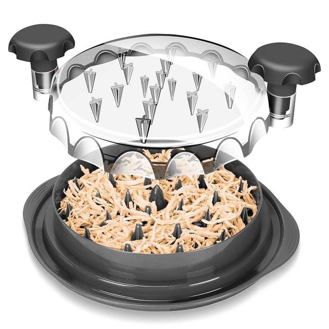 Cfyosnk Chicken Shredder, Professional Chicken Breast Shredder Tool Twist, Transparent Lid, Ergonomic Handle, Meat Shredder, Dishwasher Safe, Non-slip Design, Heat Resistant, Bpa Free