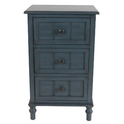 Three Drawer Bedside Table - Décor Therapy