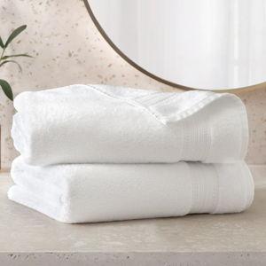 Charisma 100% Hygrocotton 2-piece Bath Towel Set, White