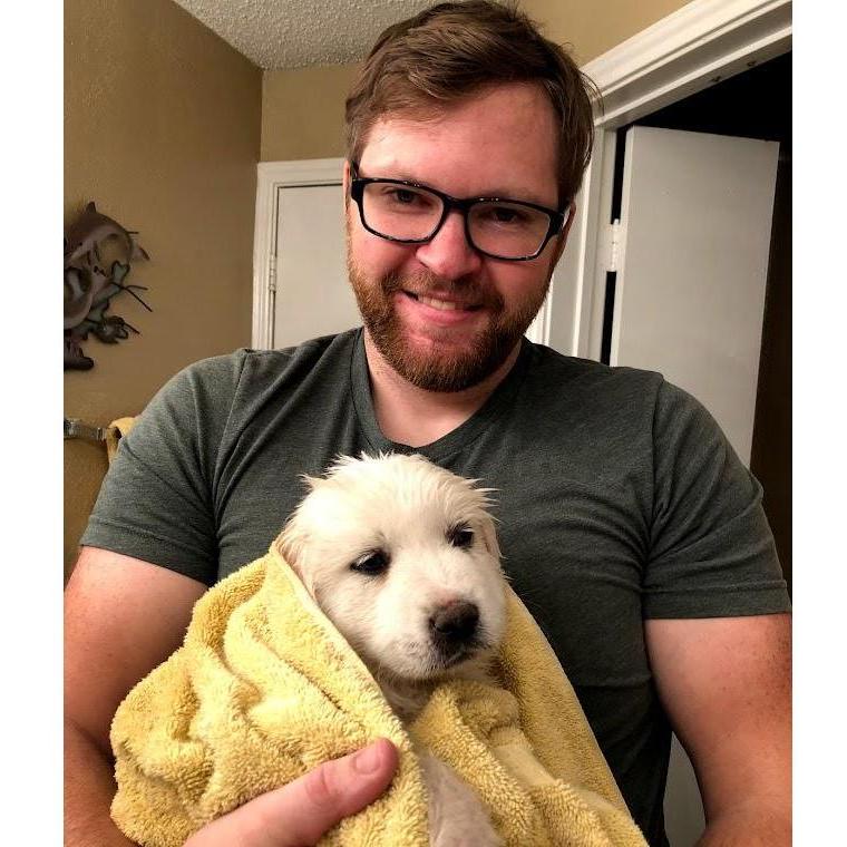 Nate and baby Otto.