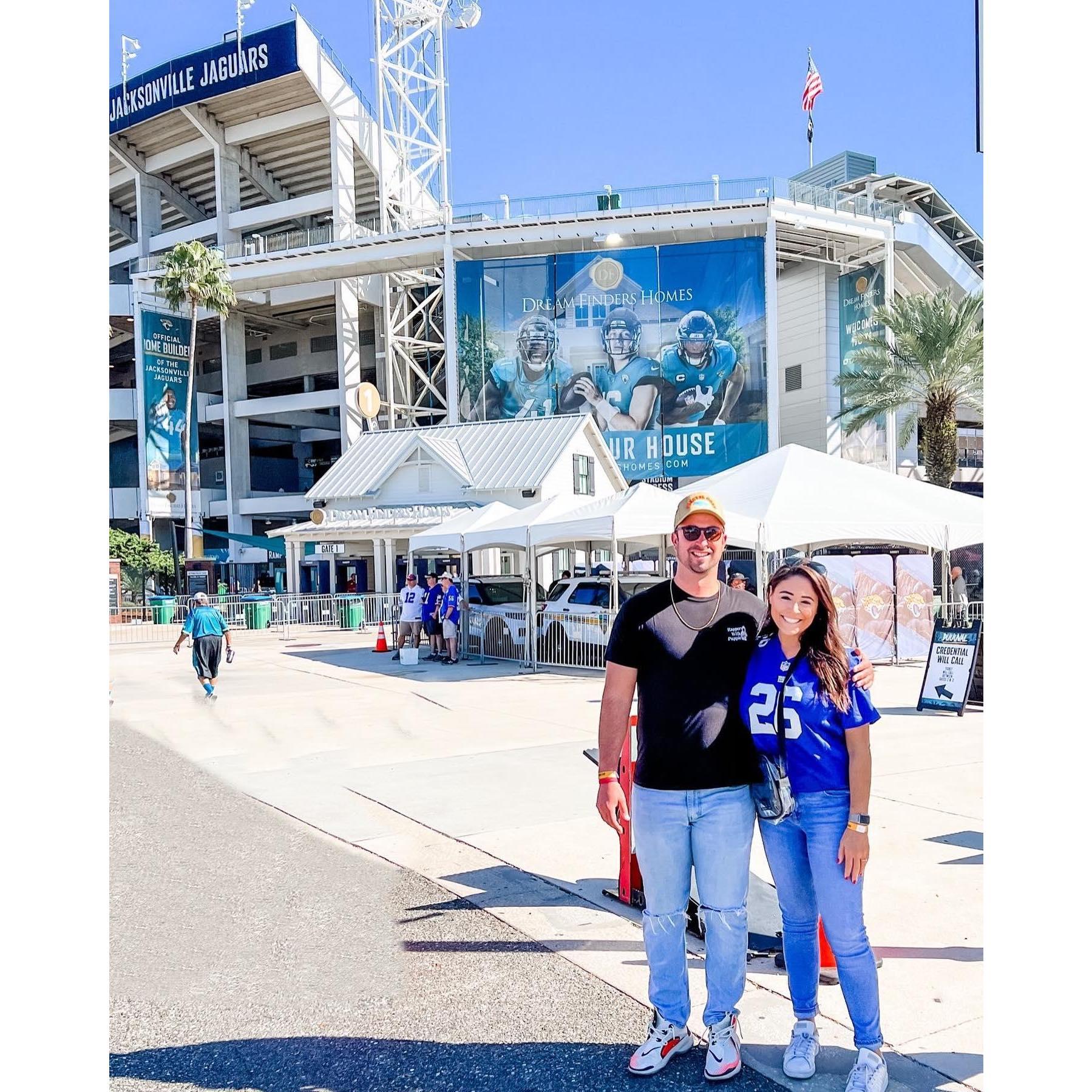 Trip to Jacksonville to watch the Giants win