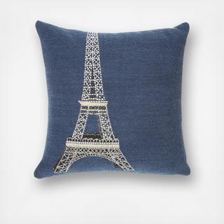 Paris Embroidered Pillow