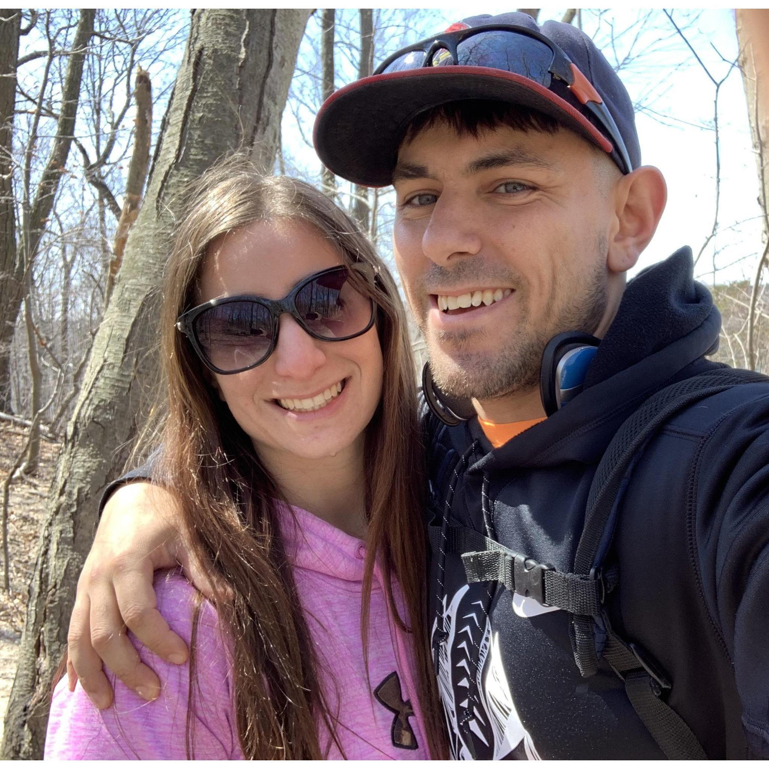 One of our first hiking adventures together.