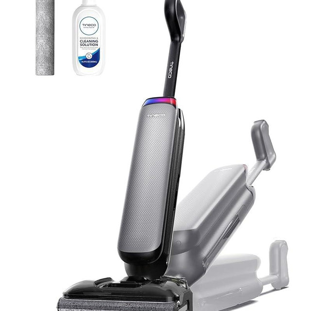 Tineco Floor One S7 Artist Wet Dry Vacuum Cleaner, 22kPa Suction, iLoop Smart Sensor, DualBlock Anti-Tangle Design, 185℉ Flashdry, 50 Min Runtime, Dual-Edge Cleaning, 180° Lay-Flat