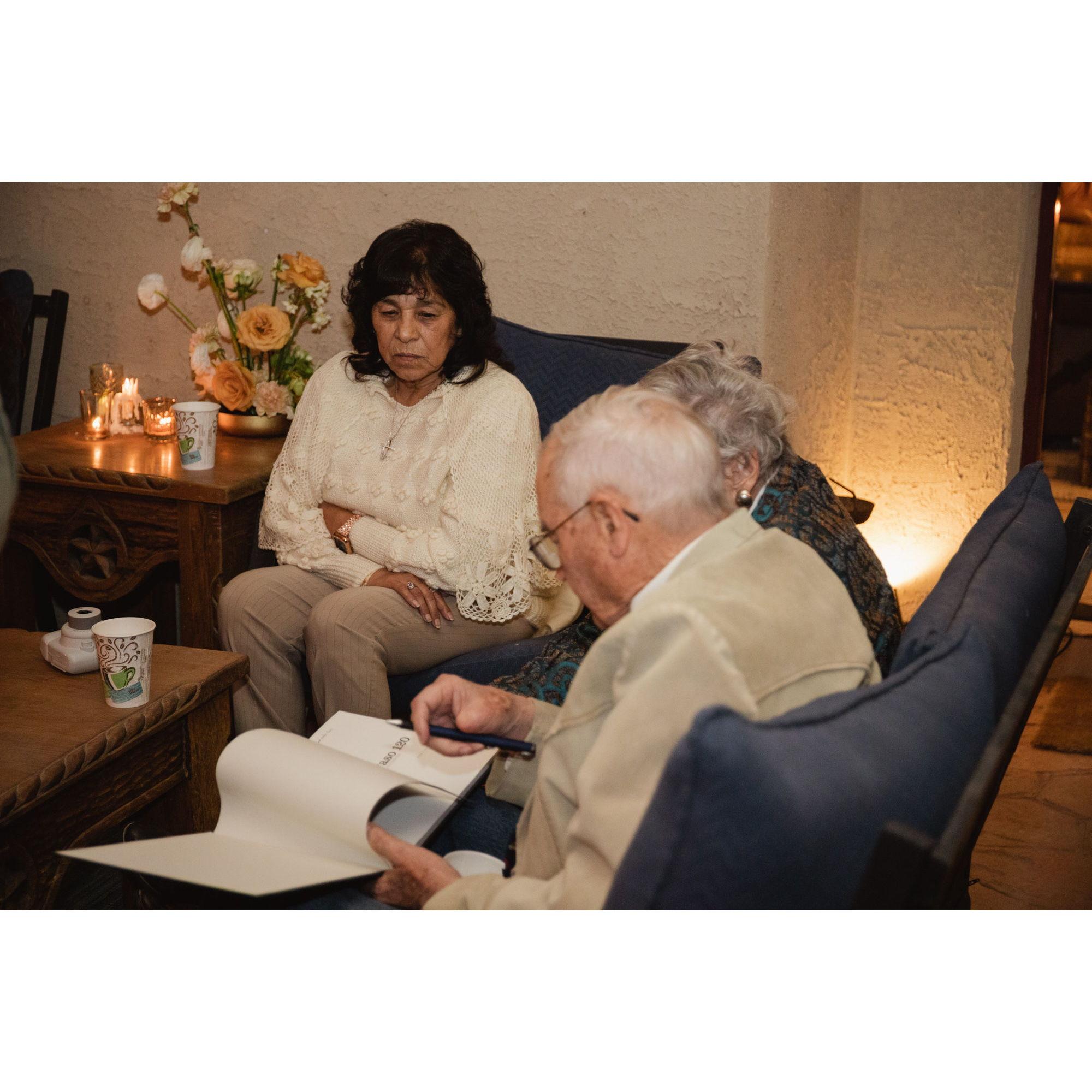 And everyone signed it with a note for us