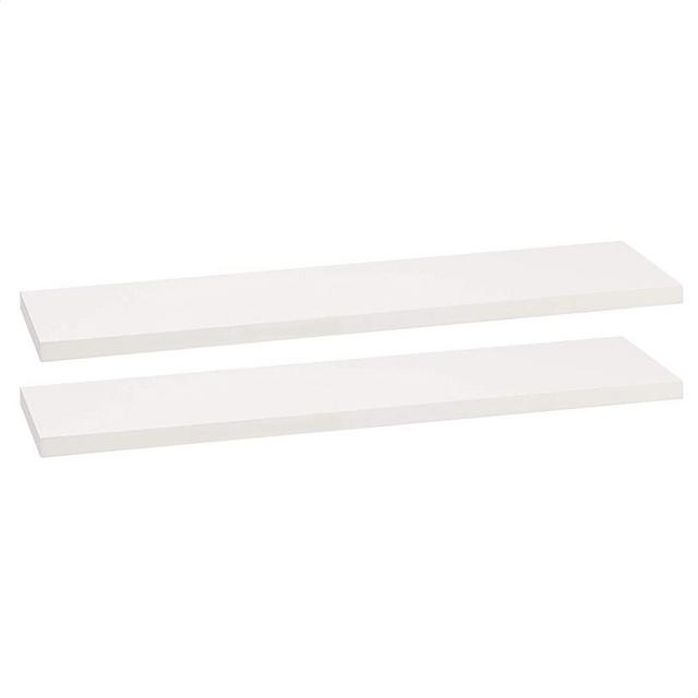 Amazon Basics Floating Shelves - 24-Inch, White, 2-Pack