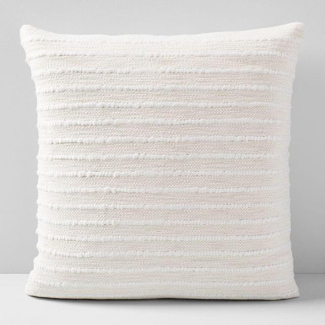 Soft Corded Pillow Cover, Set of 2, Natural Canvas, 20"x20"