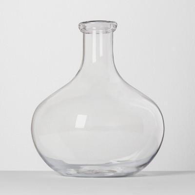 Glass Belly Vase with Hand-folded Rim Clear - Hearth & Hand™ with Magnolia