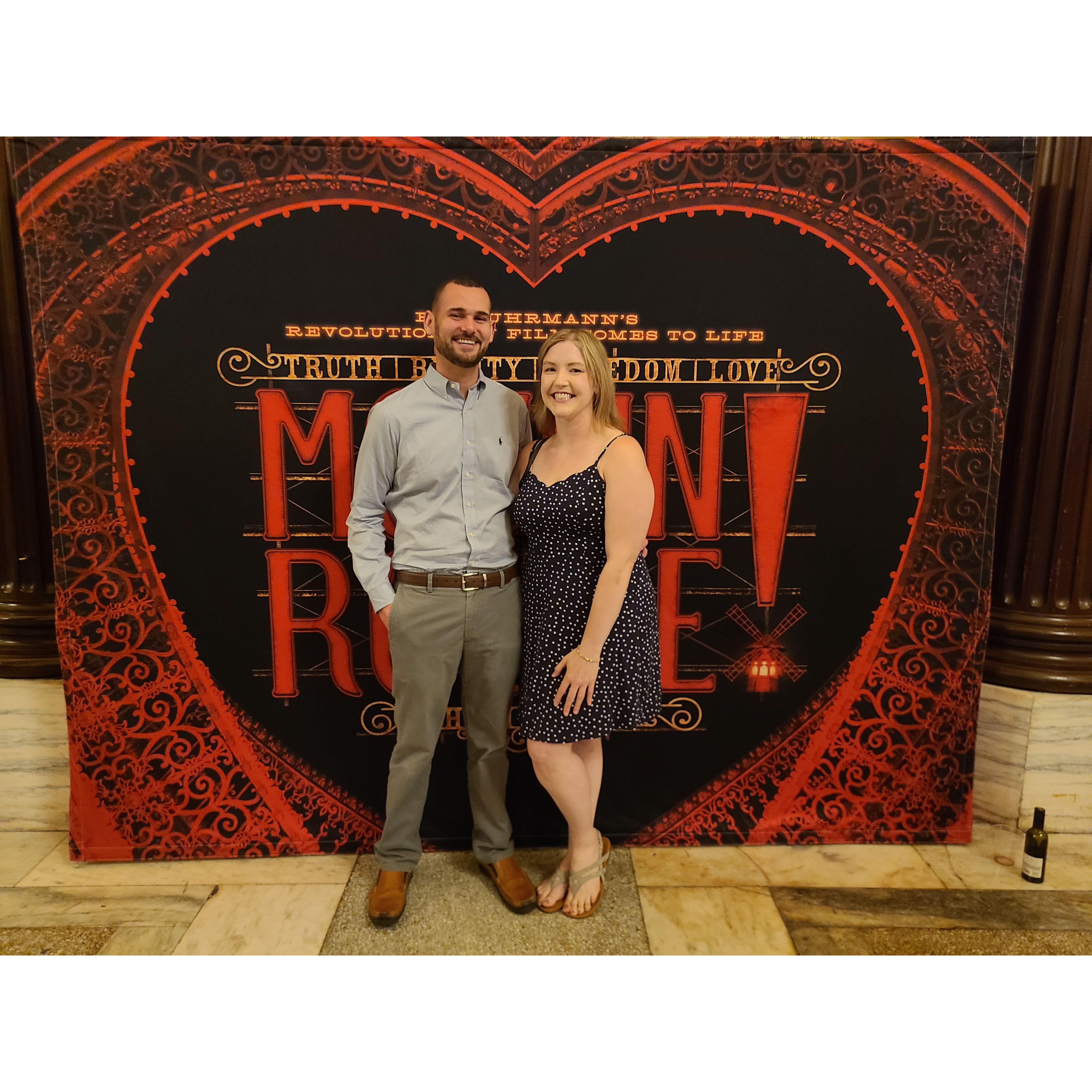 Enjoying a musical at Playhouse Square